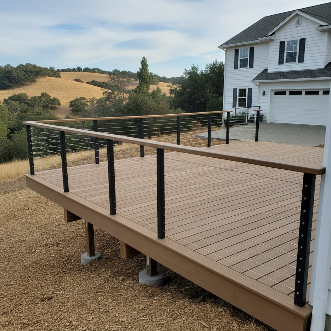 Composite Decking completed by Apex Deck in El Cajon, CA