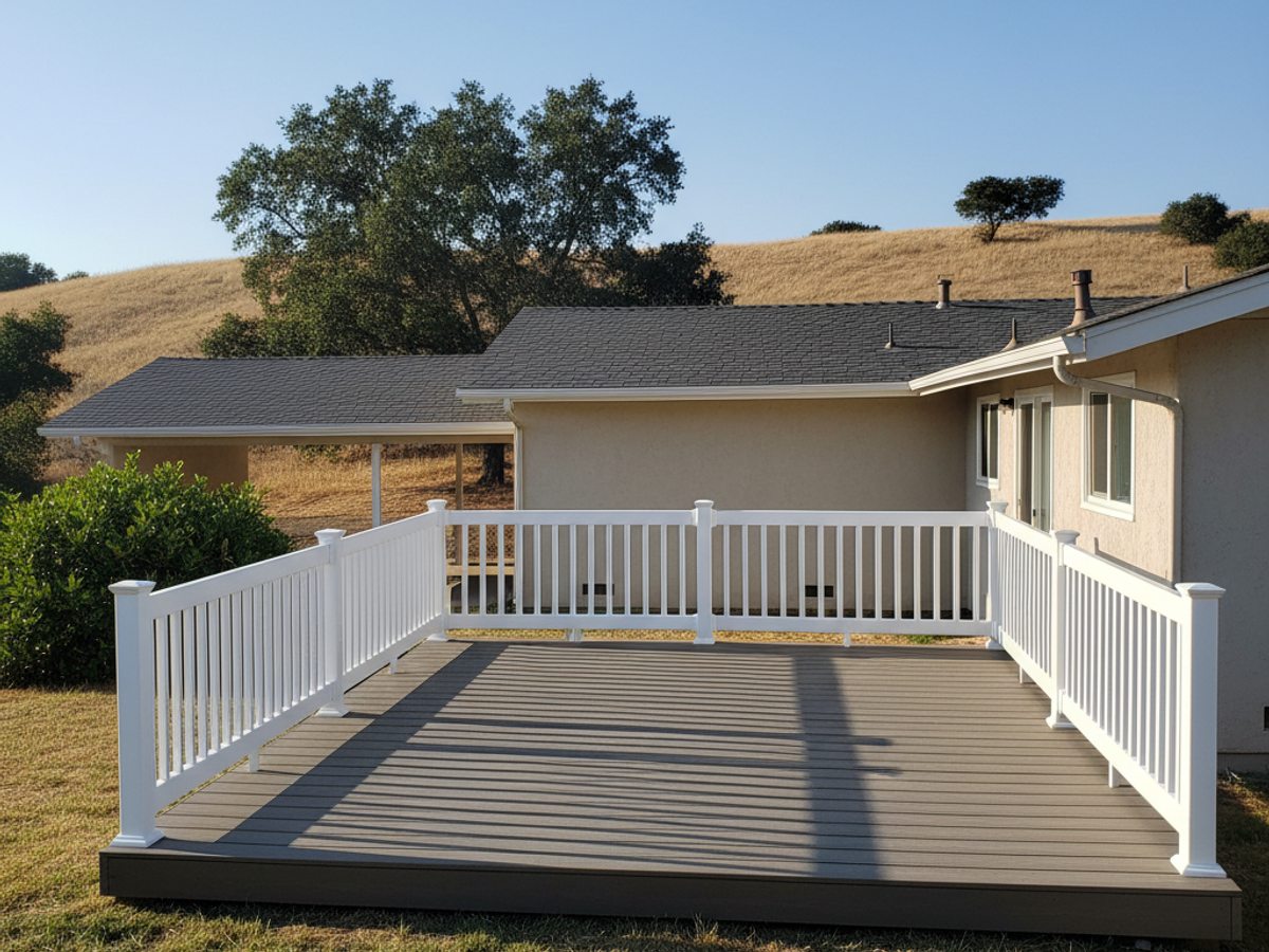 Apex Deck crew at work on a home in Chula Vista, CA